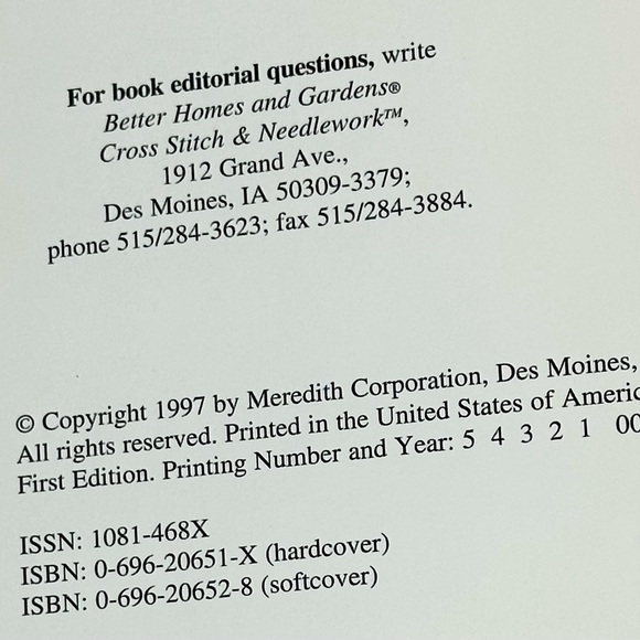Better Homes and Gardens A Cross-Stitch Christmas: Share the Joy Book, 1997 - Picture 11 of 12